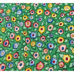 Lisa Williams Bits N Pieces Cotton Fabric 1/2 yard x44" Floral Green Multi-Colo